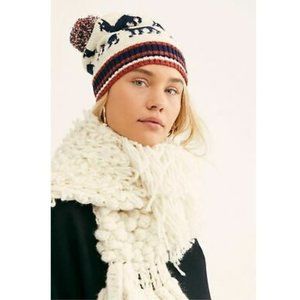 🎁 Free People Alpaca My Bags Pompom Beanie